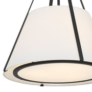 Fulton 3 Light 20" Pendant in Black