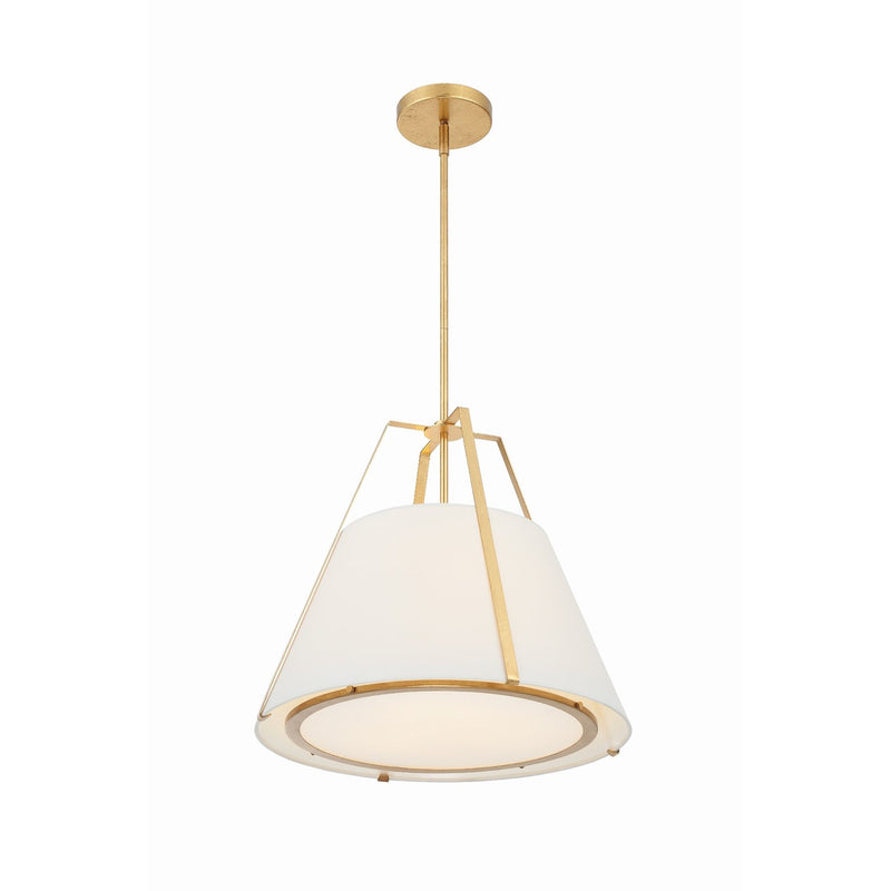 Fulton 3 Light 20" Pendant in Antique Gold