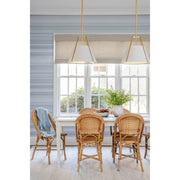 Fulton 3 Light 20" Pendant in Antique Gold in a room setting