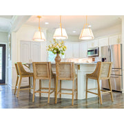 Fulton 3 Light 20" Pendant in Antique Gold in a room setting