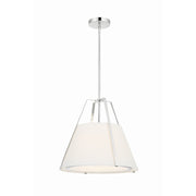 Fulton 3 Light 20" Pendant in Polished Nickel