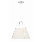 Fulton 3 Light 20" Pendant in Polished Nickel