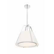 Fulton 3 Light 20" Pendant in Polished Nickel
