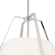 Fulton 3 Light 20" Pendant in Polished Nickel