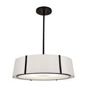 Fulton 6 Light 24" Pendant in Black
