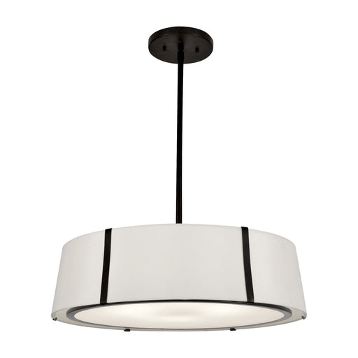 Fulton 6 Light 24" Pendant in Black