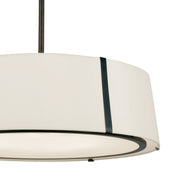 Fulton 6 Light 24" Pendant in Black