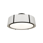 Fulton 6 Light 24" Semi Flush Mount in Black