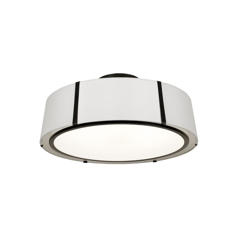 Fulton 6 Light 24" Semi Flush Mount in Black