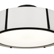 Fulton 6 Light 24" Semi Flush Mount in Black