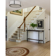 Fulton 6 Light 24" Semi Flush Mount in Black in a room setting