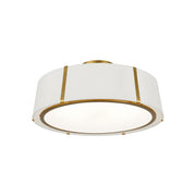 Fulton 6 Light 24" Semi Flush Mount in Antique Gold