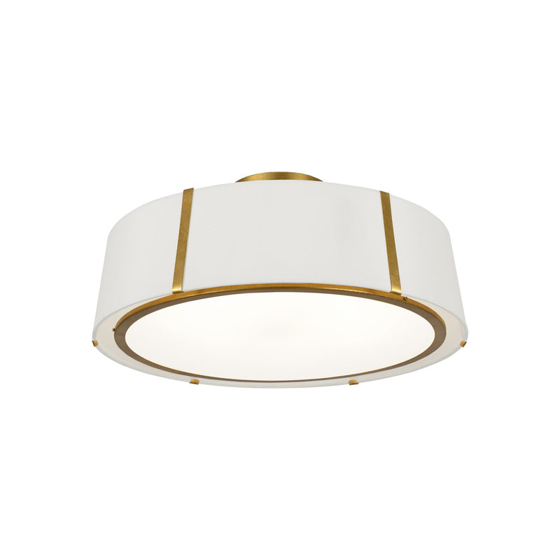 Fulton 6 Light 24" Semi Flush Mount in Antique Gold