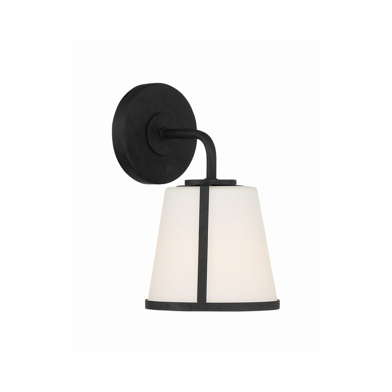 Fulton 1 Light 6.25" Sconce in Black