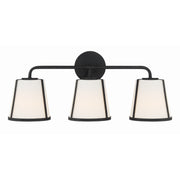 Fulton 3 Light 23.25" Bathroom Vanity in Black