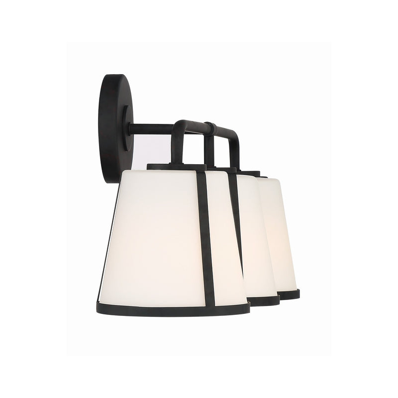 Fulton 3 Light 23.25" Bathroom Vanity in Black