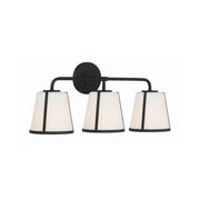 Fulton 3 Light 23.25" Bathroom Vanity in Black
