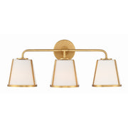 Fulton 3 Light 23.25" Bathroom Vanity in Antique Gold