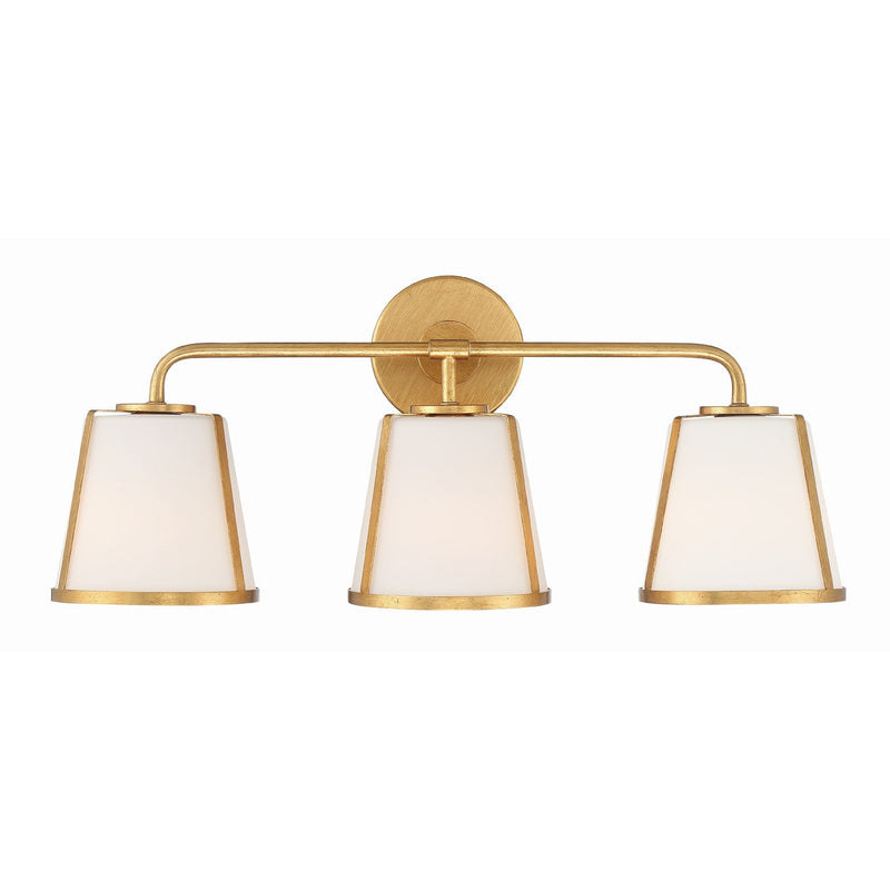 Fulton 3 Light 23.25" Bathroom Vanity in Antique Gold
