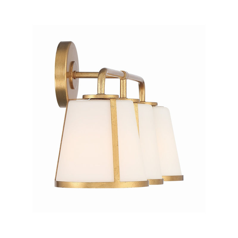 Fulton 3 Light 23.25" Bathroom Vanity in Antique Gold