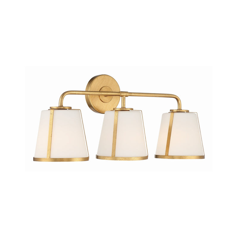 Fulton 3 Light 23.25" Bathroom Vanity in Antique Gold