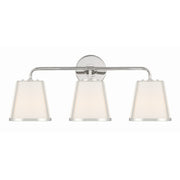 Fulton 3 Light 23.25" Bathroom Vanity in Polished Nickel