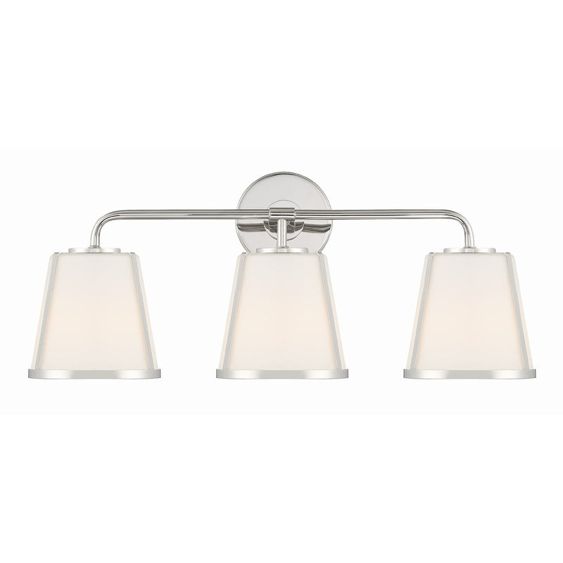 Fulton 3 Light 23.25" Bathroom Vanity in Polished Nickel