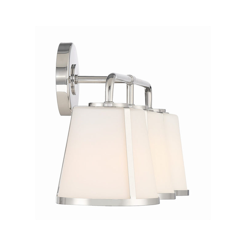 Fulton 3 Light 23.25" Bathroom Vanity in Polished Nickel