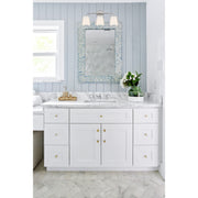 Fulton 3 Light 23.25" Bathroom Vanity in Polished Nickel in a room setting