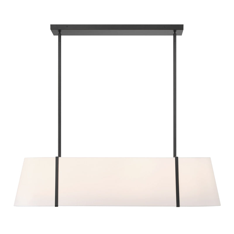 Fulton 4 Light 41.75" Linear Oval Pendant in Black
