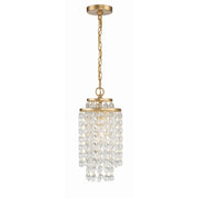 Gabrielle 1 Light 7" Pendant in Antique Gold
