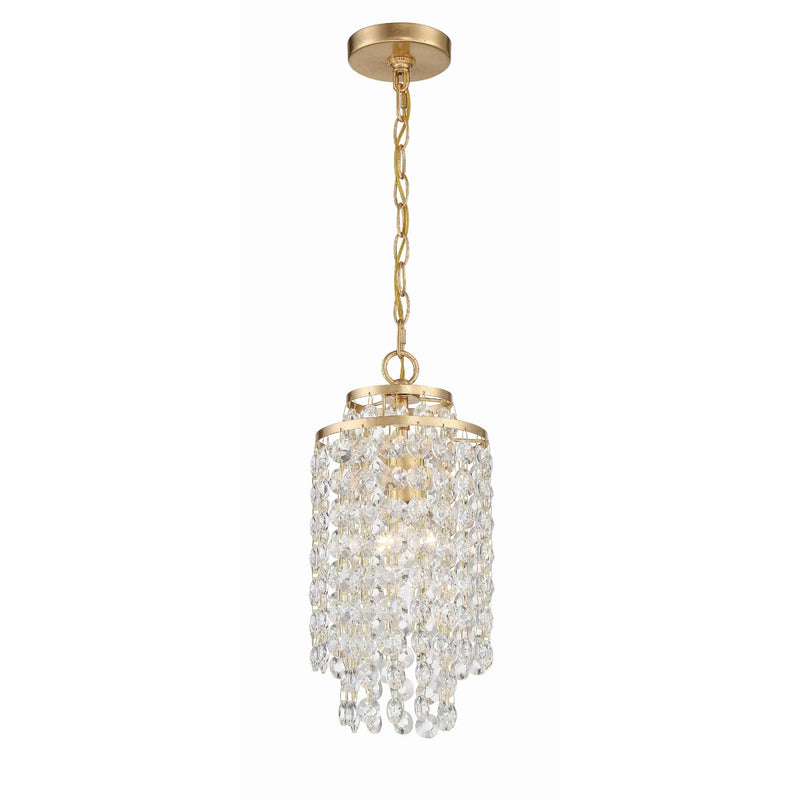 Gabrielle 1 Light 7" Pendant in Antique Gold