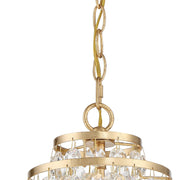 Gabrielle 1 Light 7" Pendant in Antique Gold