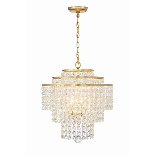 Gabrielle 4 Light 18" Pendant in Antique Gold