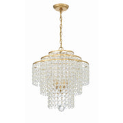 Gabrielle 4 Light 18" Pendant in Antique Gold