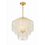Gabrielle 4 Light 18" Pendant in Antique Gold