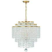 Gabrielle 6 Light 22" Pendant in Antique Gold