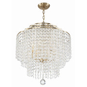 Gabrielle 6 Light 22" Pendant in Antique Gold