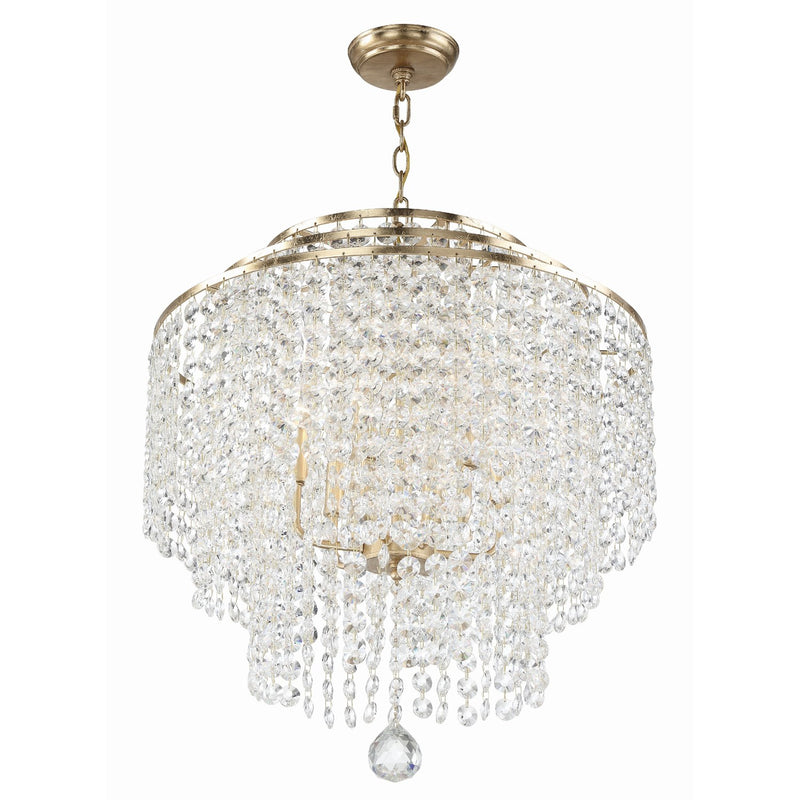 Gabrielle 6 Light 22" Pendant in Antique Gold