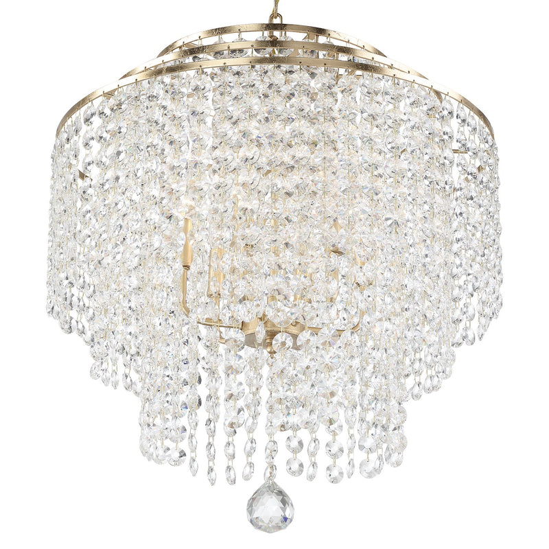 Gabrielle 6 Light 22" Pendant in Antique Gold