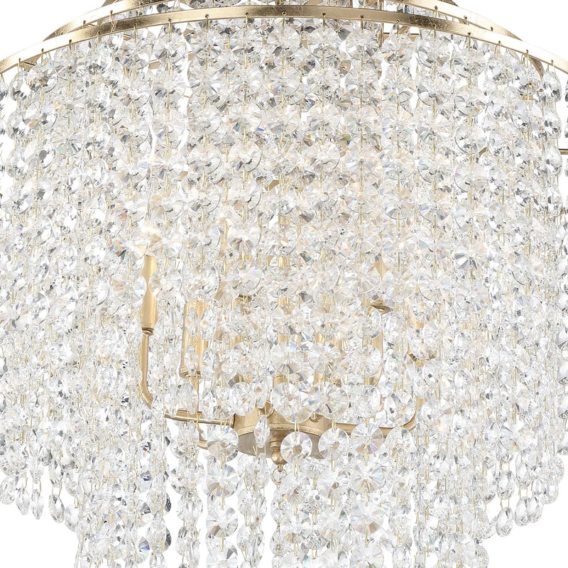 Gabrielle 6 Light 22" Pendant in Antique Gold