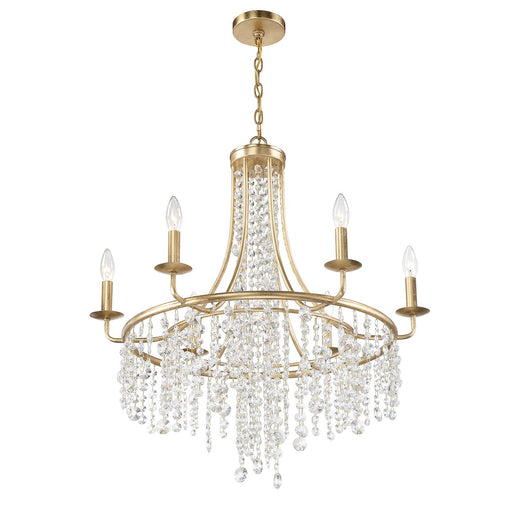 Gabrielle 6 Light 28" Chandelier in Antique Gold