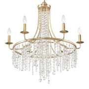 Gabrielle 6 Light 28" Chandelier in Antique Gold