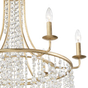 Gabrielle 6 Light 28" Chandelier in Antique Gold