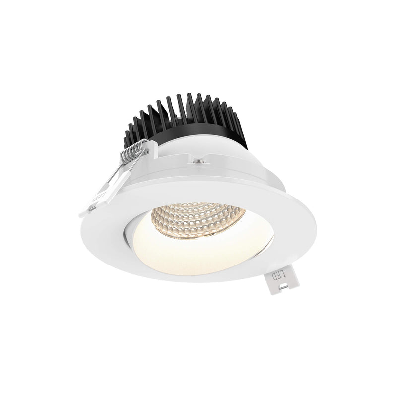 Revolve 3.5" Round Color Select Regressed Gimbal Downlight in White