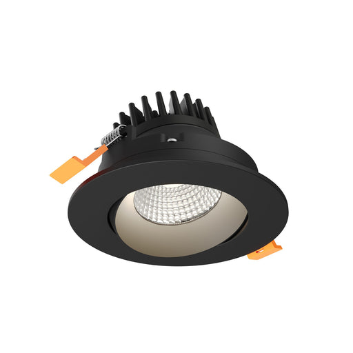 Revolve 3.5" Round Color Select Plus Regressed Gimbal Downlight in Black
