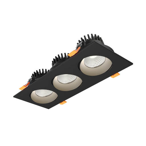 Revolve 3.5" Trio Color Select Plus Regressed Gimbal Downlight in Black