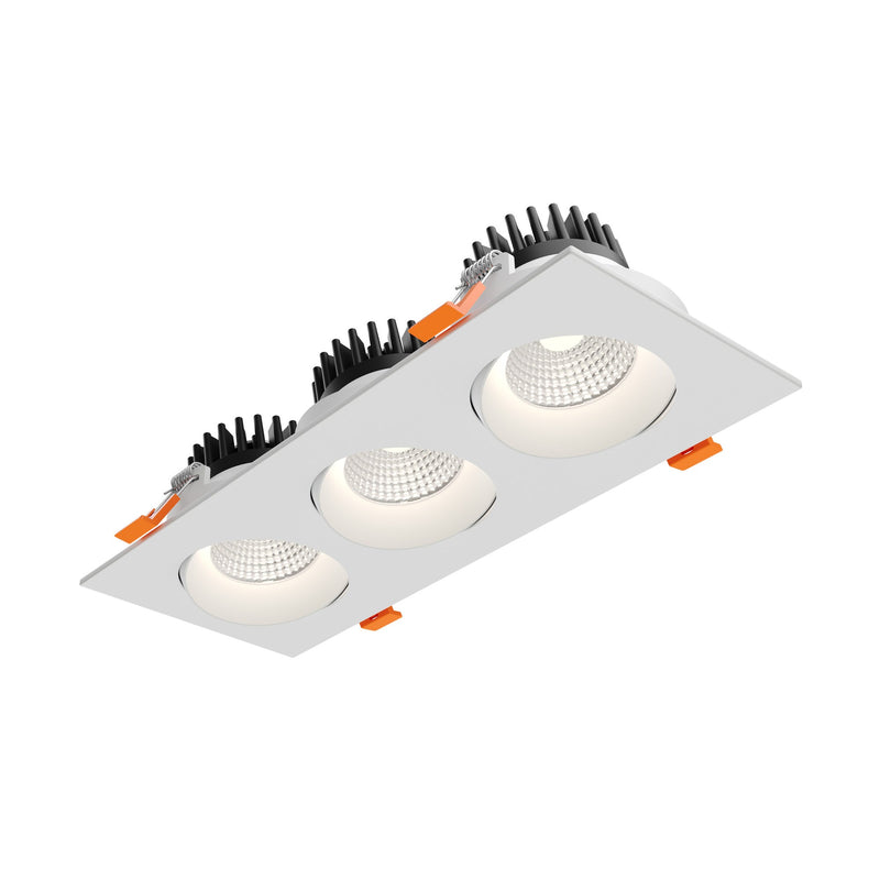 Revolve 3.5" Trio Color Select Plus Regressed Gimbal Downlight in White