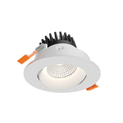 Revolve 3.5" Round Color Select Plus Regressed Gimbal Downlight in White