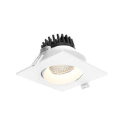 Revolve 3.5" Square Color Select Regressed Gimbal Downlight in White